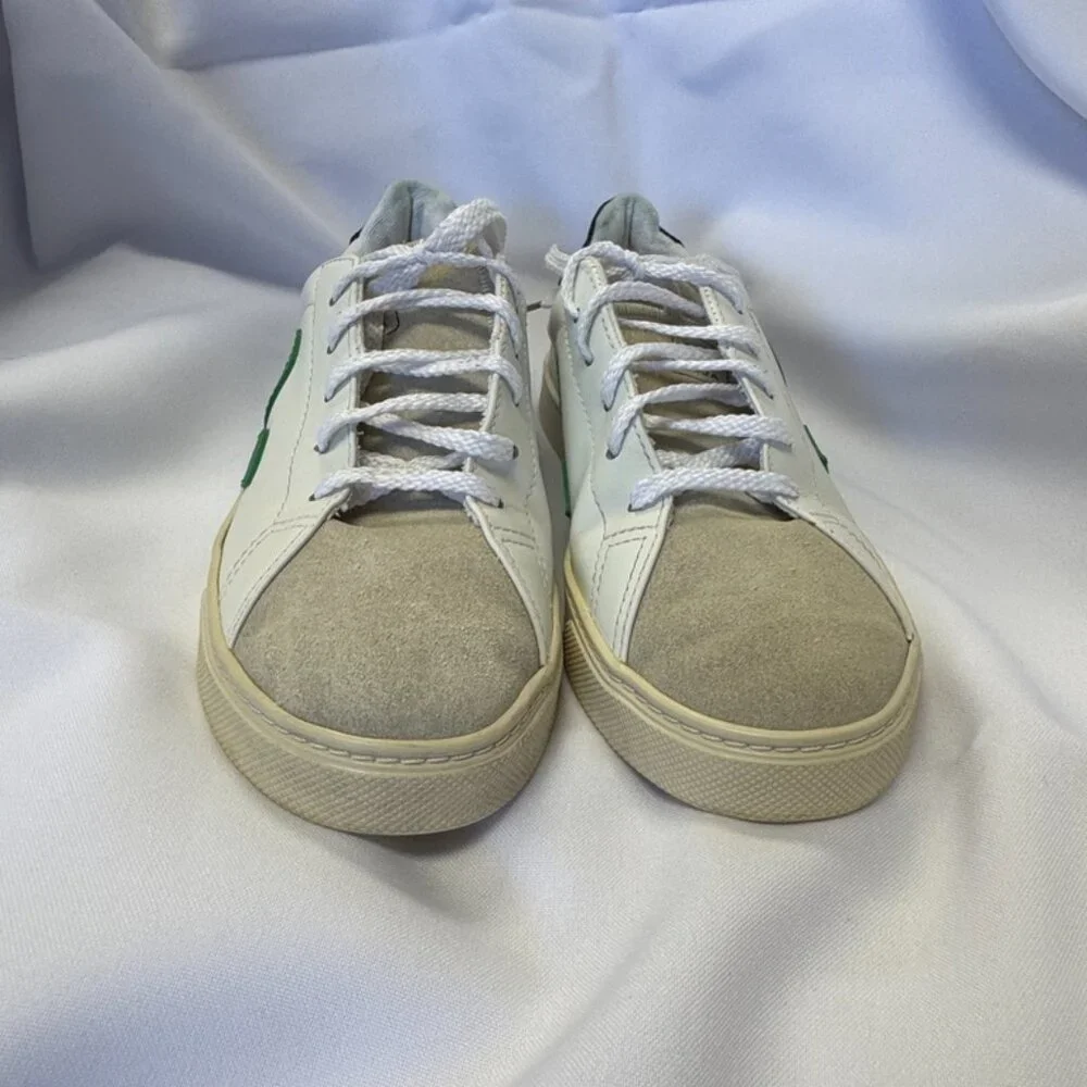 Veja White & Green Kids/Womens Tennis Shoes 5M/7M